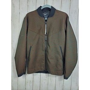 Nike NSW Sportswear Tech Pack Grid Jacket Men's Small Anthracite Orange